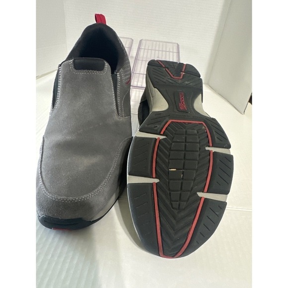 Rockport Mens XCS Gray Suede Leather Slip On‎ Loafers Comfort Shoes Size 12M main image 5